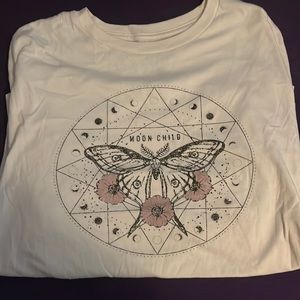 White T-shirt/ Worn only once.